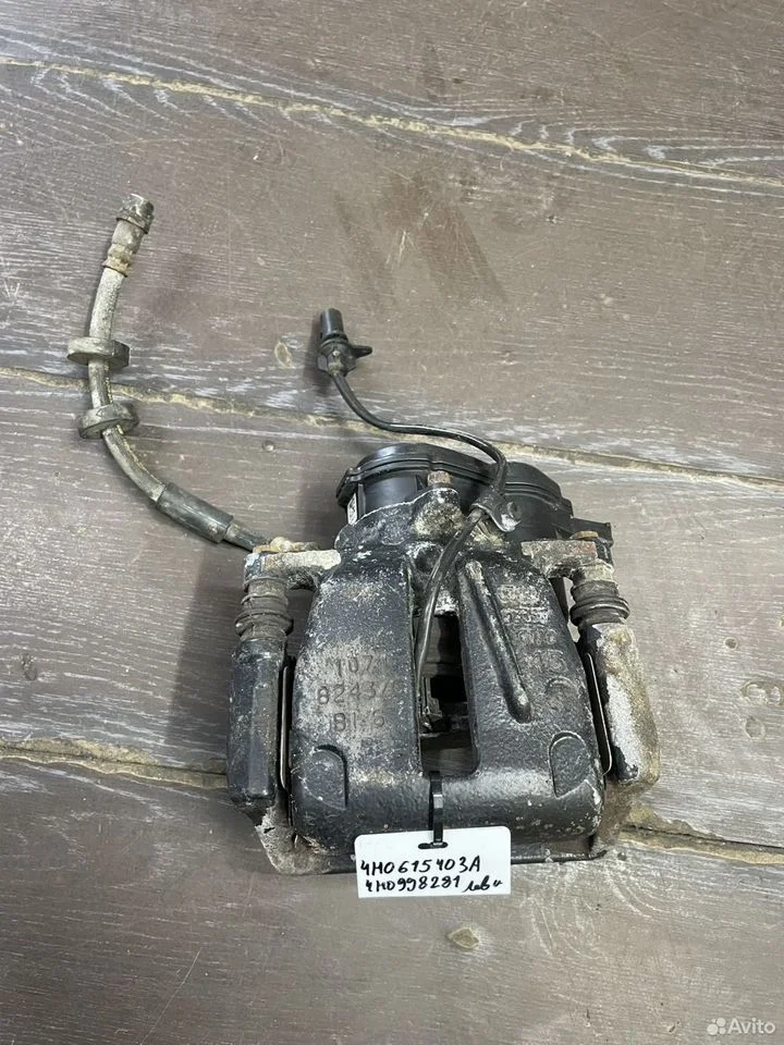 Суппорт тормозной задний левый audi a8 4h