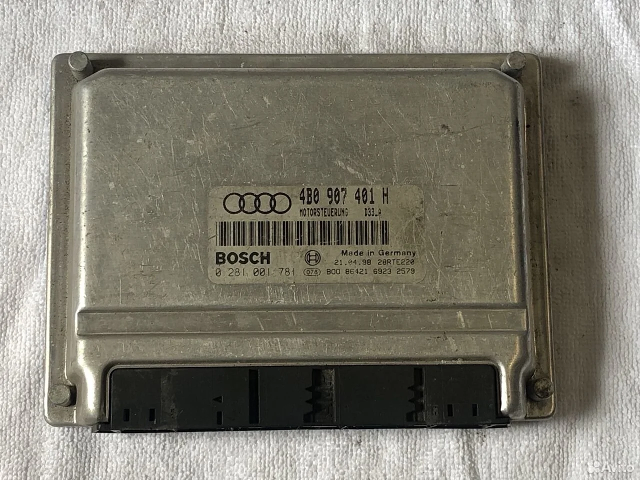 Блок управления двигателем audi a6 2.5 4b0907401h