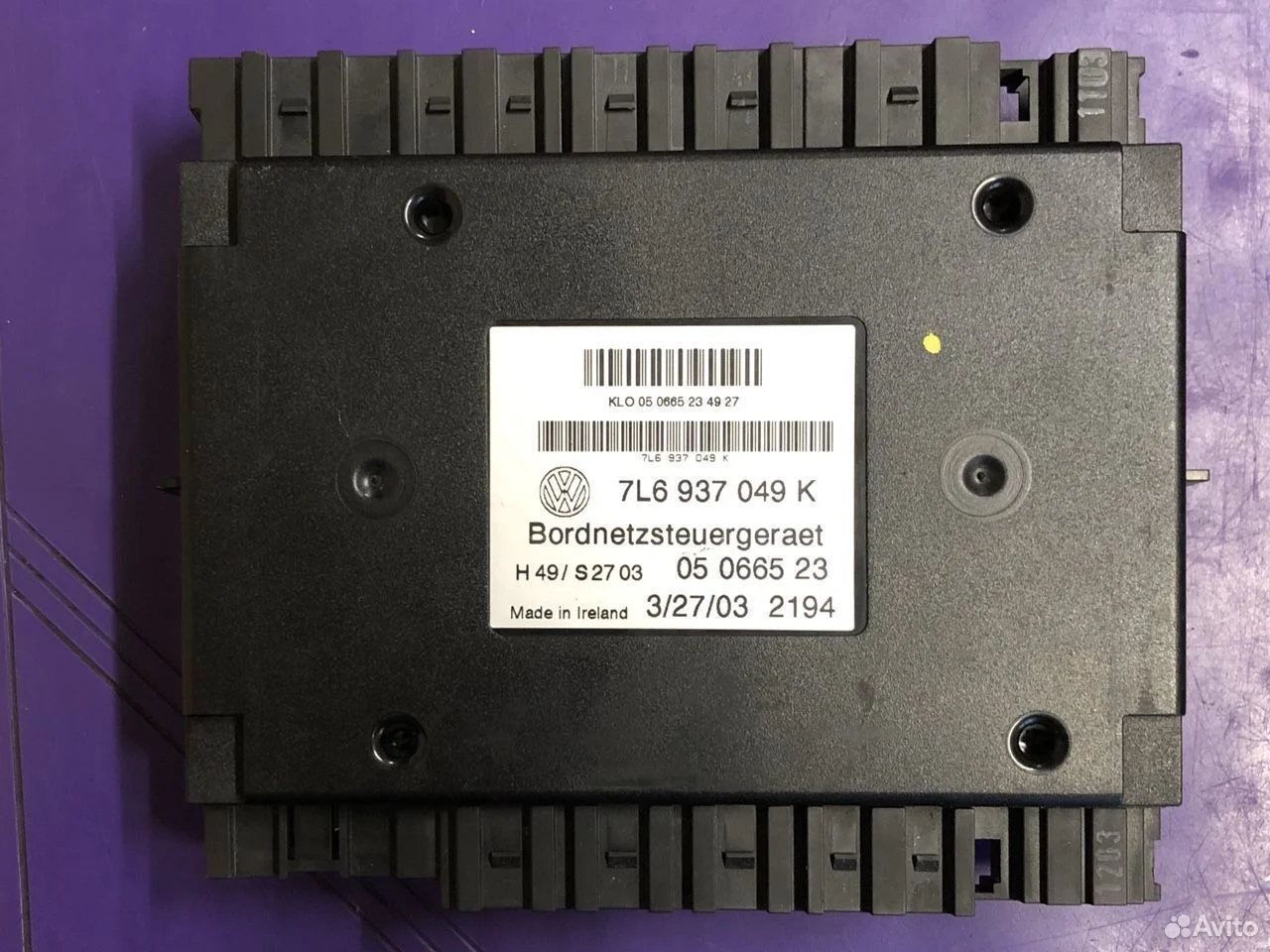 Блок бортовой сети vw touareg 7l6937049k