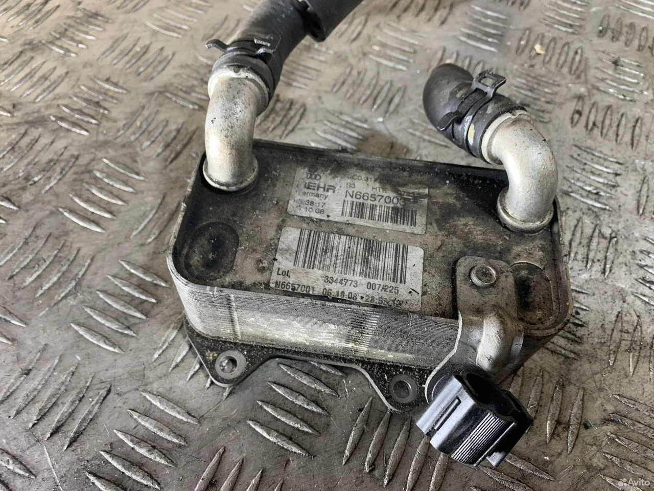 Масляный радиатор акпп 09g vw 3c0317037a