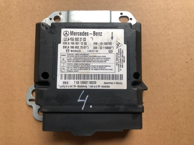 Блок управления подушек безопасности Mercedes-Benz -Class 2013 W166