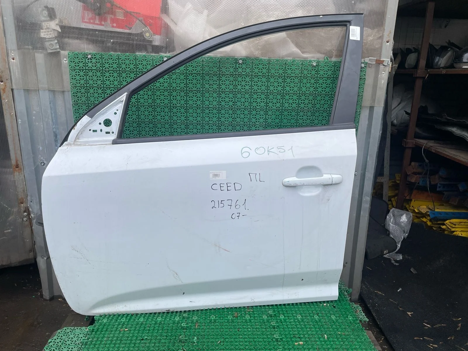 Стекло двери KIA CEED 1 2007- переднее левое б/у CEED 1(2007-2012)