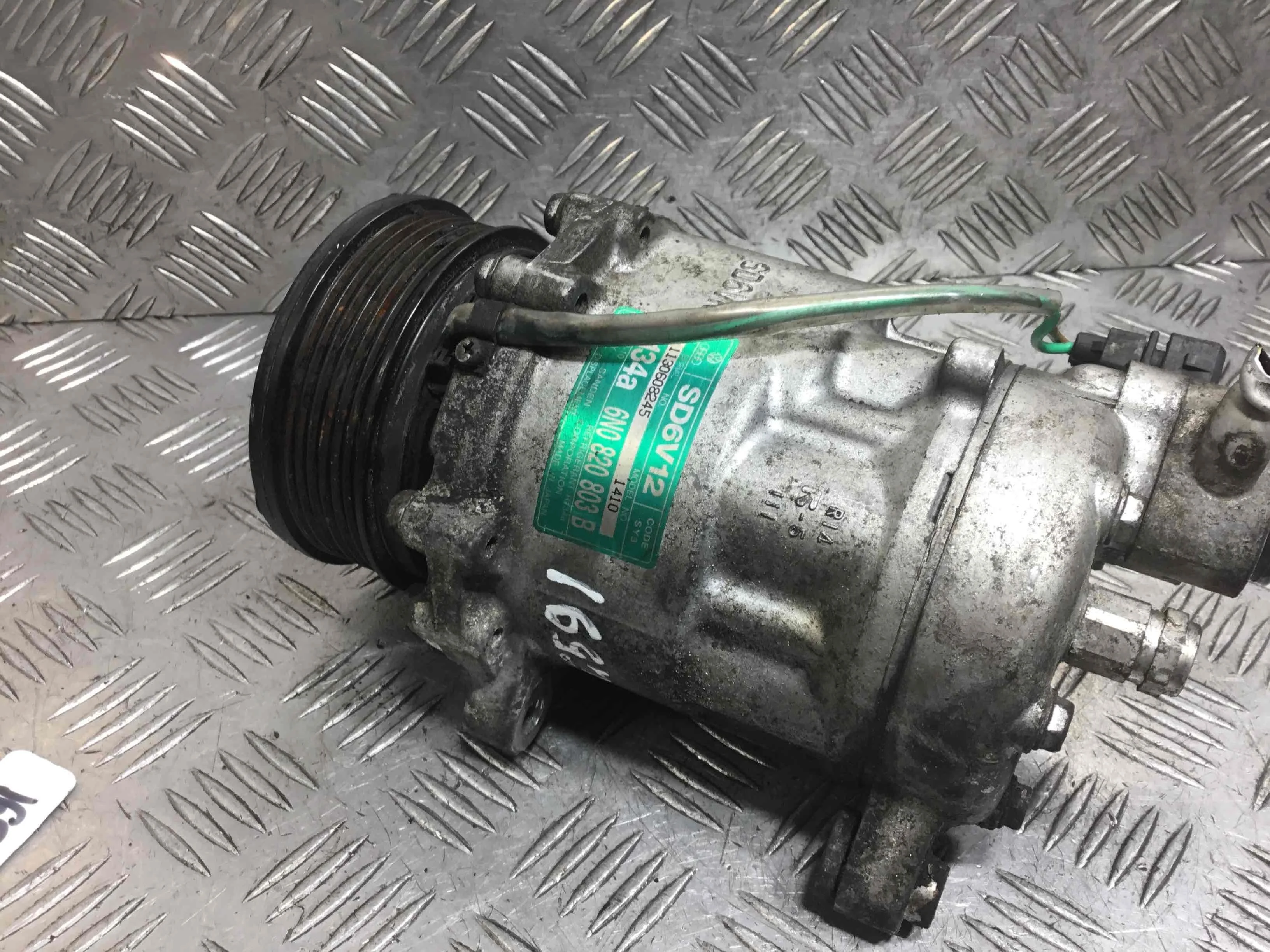 Компрессор кондиционера Volkswagen Lupo 6X (1998-2005) дизель 1.4 TDI Механика Х/б