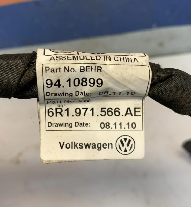 Проводка (коса) регулятора отопителя Volkswagen Polo Sedan 2011-2020 6R1971566AE