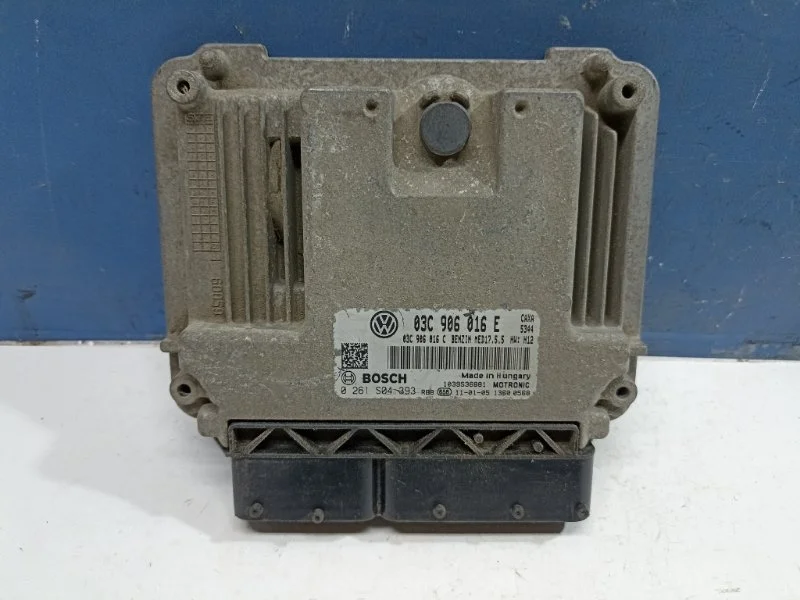 Блок управления двигателем Skoda Octavia A5 2004-2013 03C906016E 1Z 1.4 CAXA