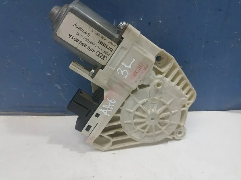 Моторчик стеклоподъемника Audi A6 2005 4F0959801A 4F2 3.0 BBJ, задний левый