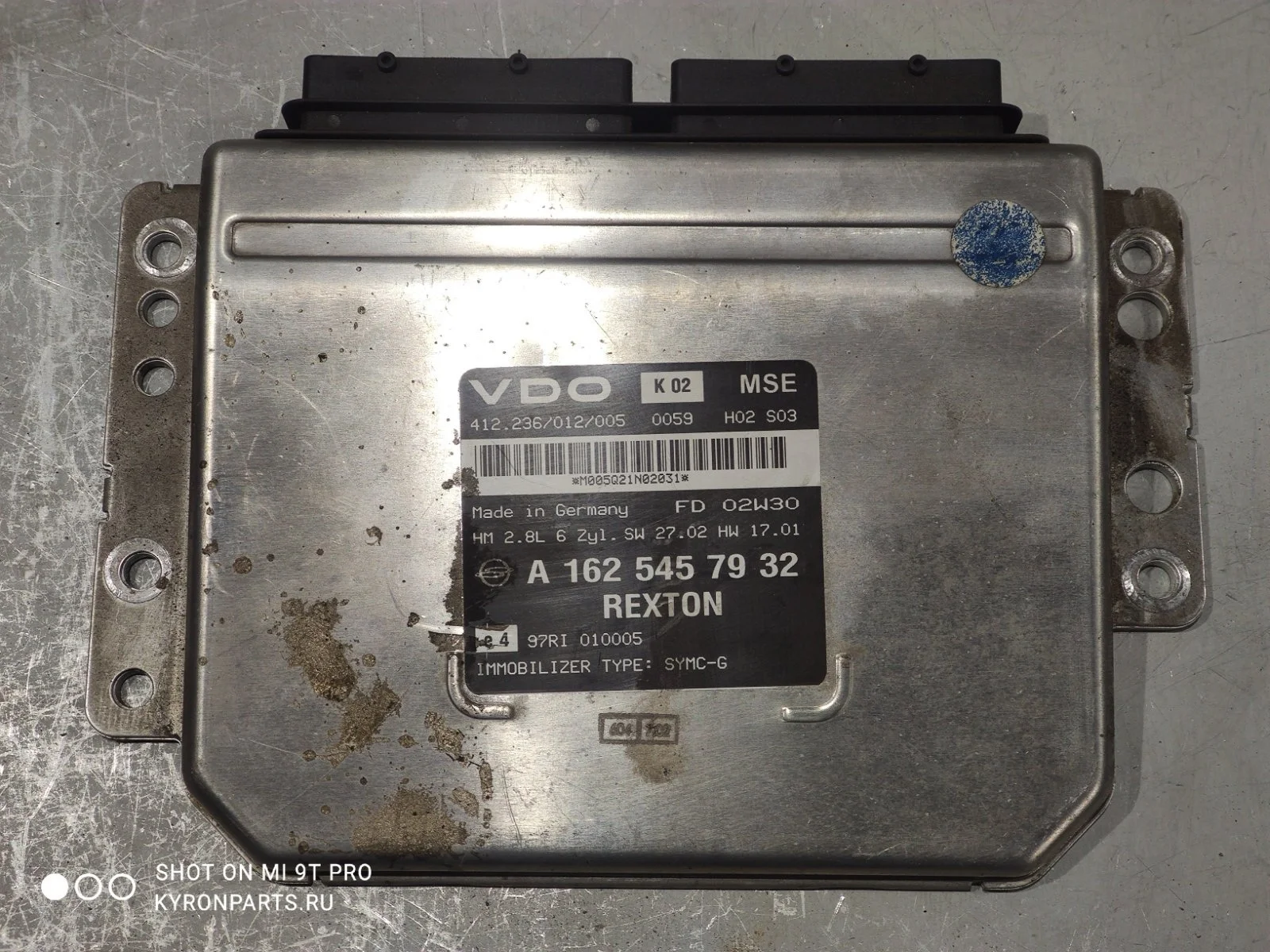 Блок управления двигателем SsangYong Rexton 2003 Y200