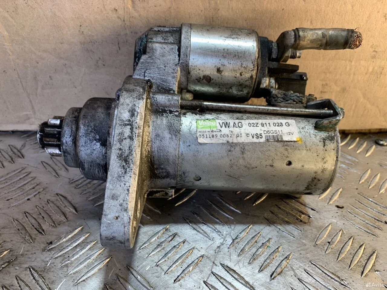 Стартер 02z911024p vw golf passat b6 skoda octavia