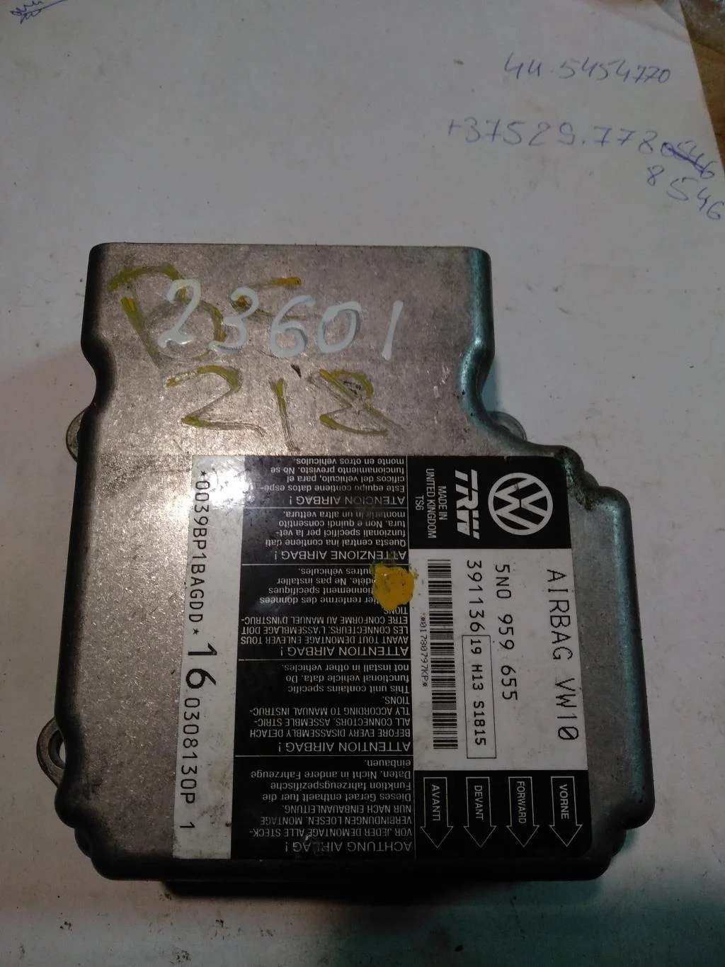 Блок AirBag 5N0959655  2.0 Турбо бензин Volkswagen