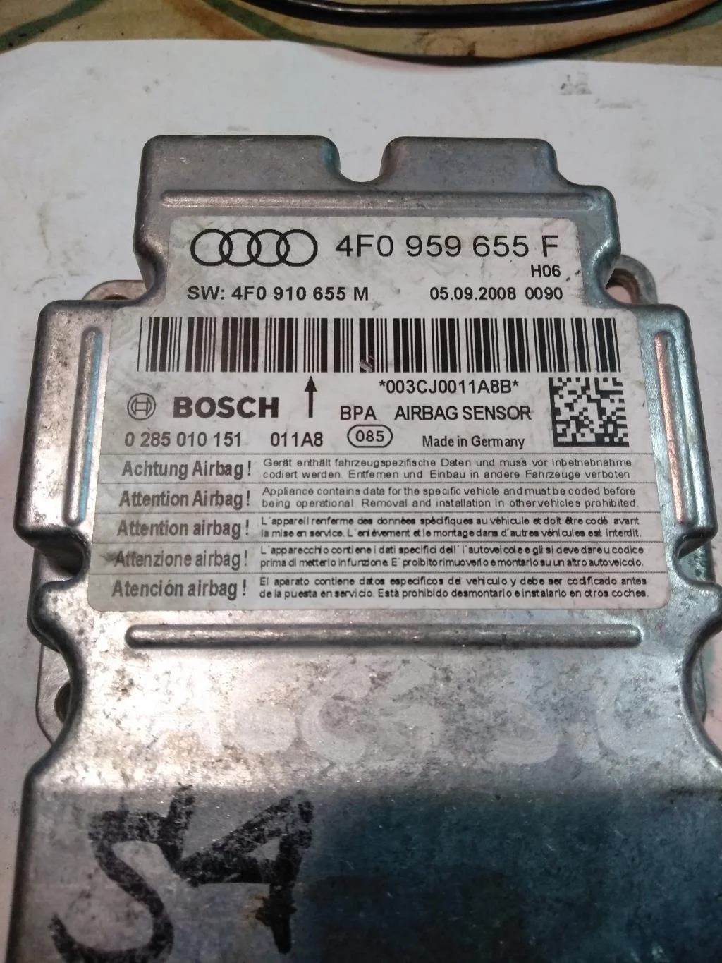 Блок AirBag 4F0959655F  3.2 Бензин Audi