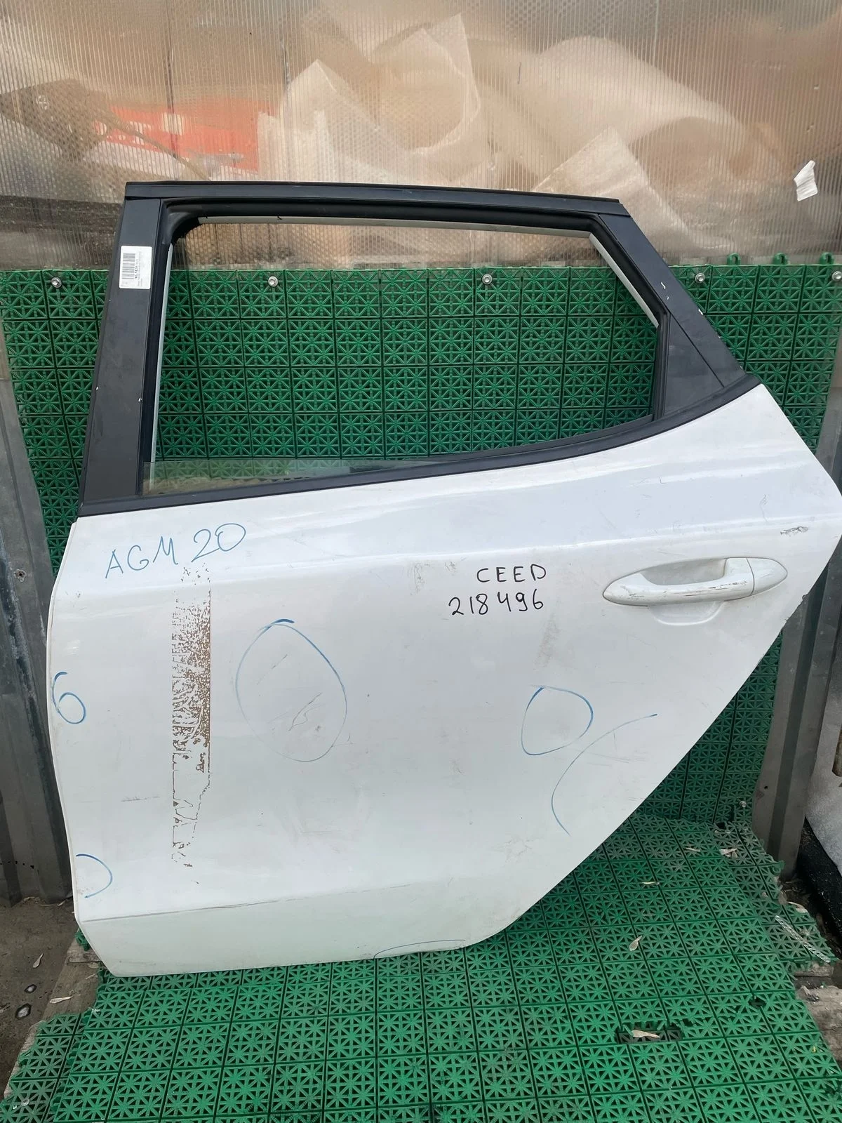 Дверь KIA CEED 2 2012- задняя левая белая б/у CEED 2(2012-2018)