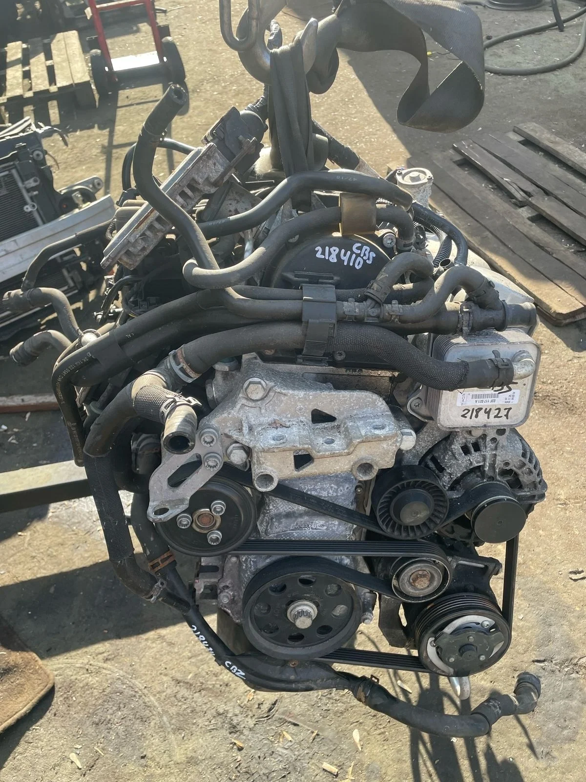 Двигатель AUDI A3, SKODA  OCTAVIA RAPID, VOLKSWAGEN GOLF 5+/6, CADDY CBZA/CBZB 1,2T 63/77 KW, 86/105 ЛС 2008- б/у A3(2004-2013);OCTAVIA 1Z(2004-2012);GOLF 5(2004-2009);PASSAT B6(2005-2010);PASSAT B7(2011-2015)