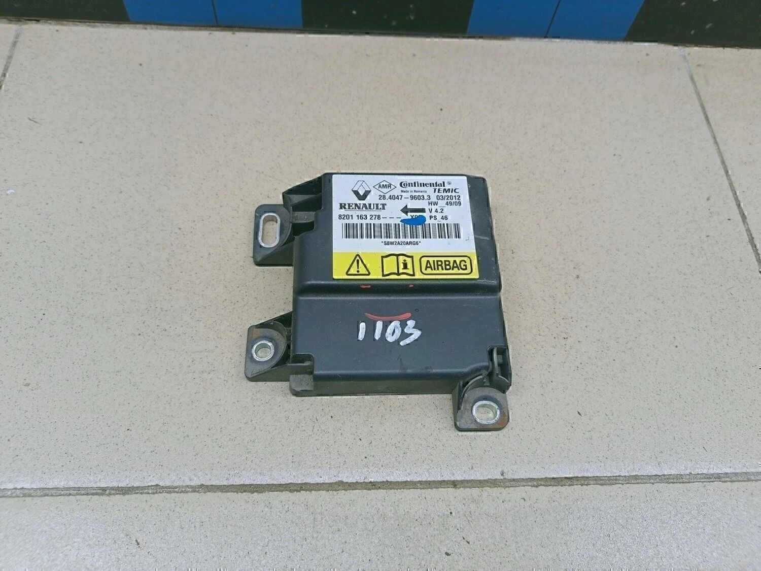 Блок управления AIR BAG Logan 2005-2014