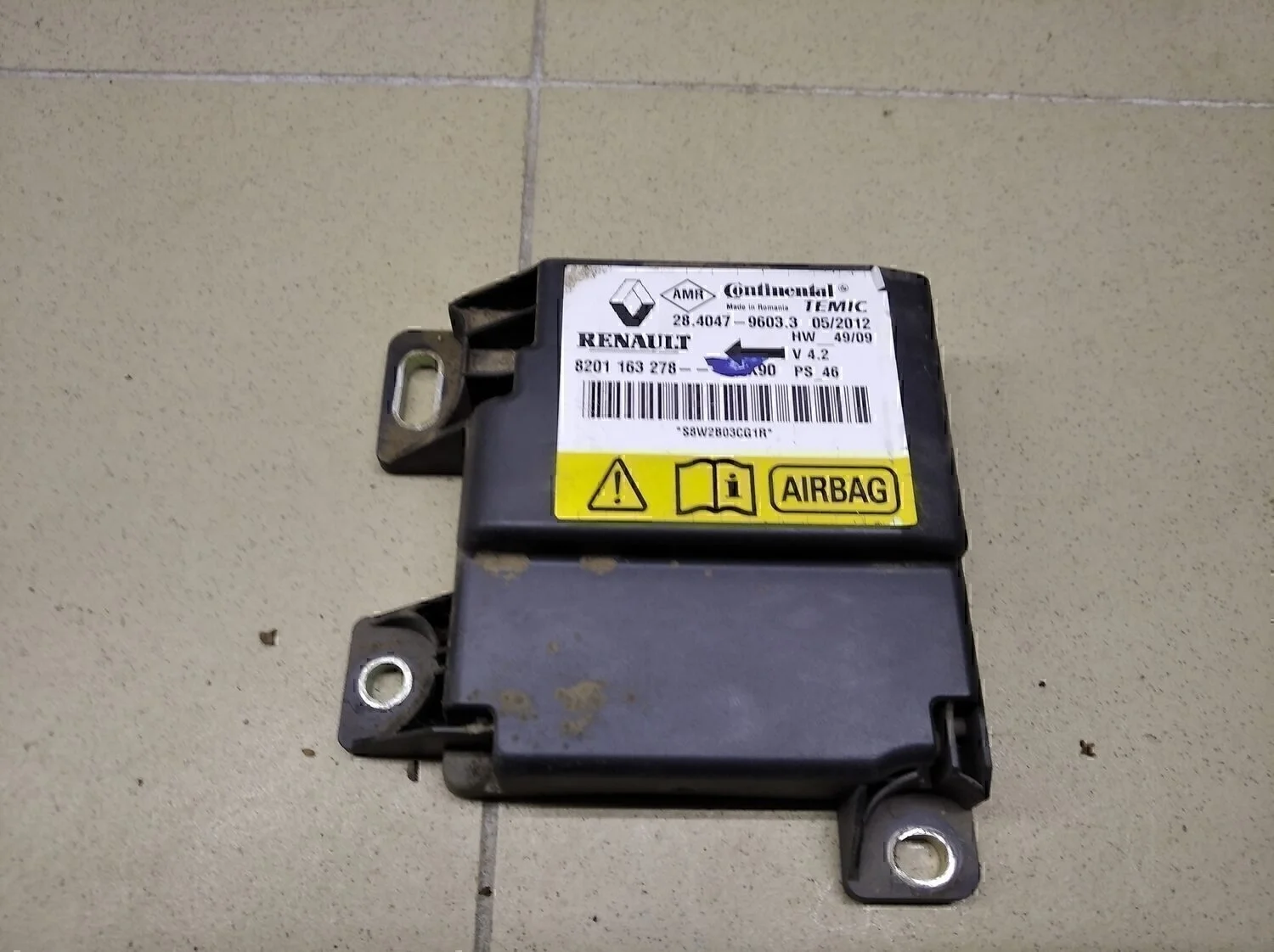 Блок управления AIR BAG Logan 2005-2014