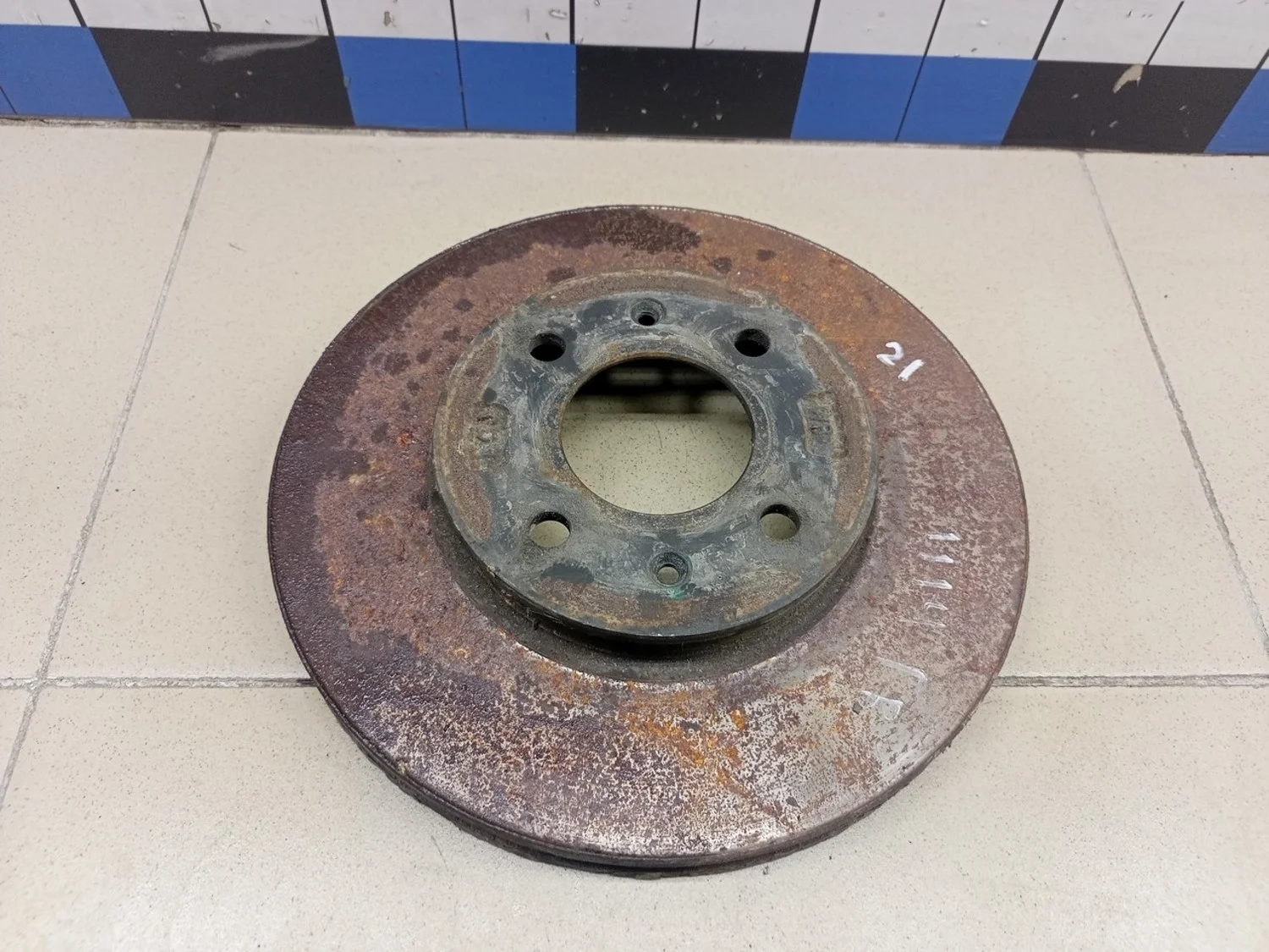 Диск тормозной передний вентилируемый Solaris 2010-2017