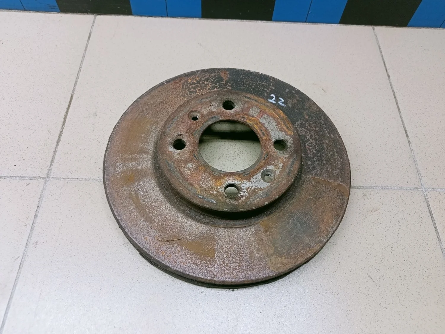 Диск тормозной передний вентилируемый Solaris 2010-2017