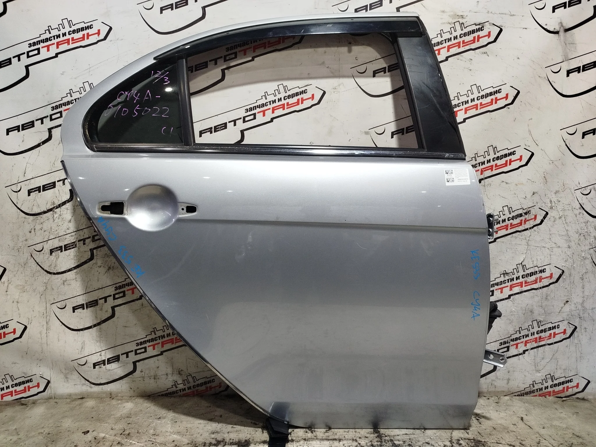 ДВЕРЬ MITSUBISHI GALANT FORTIS LANCER CX1A CX2A CX3A CX4A CX5A CX6A CX8A CX9A CY1A CY2A CY3A CY4A CY5A CY6A CY8A CY9A 5730A582 ЗАДНЯЯ ПРАВАЯ серебро, A31 KE533