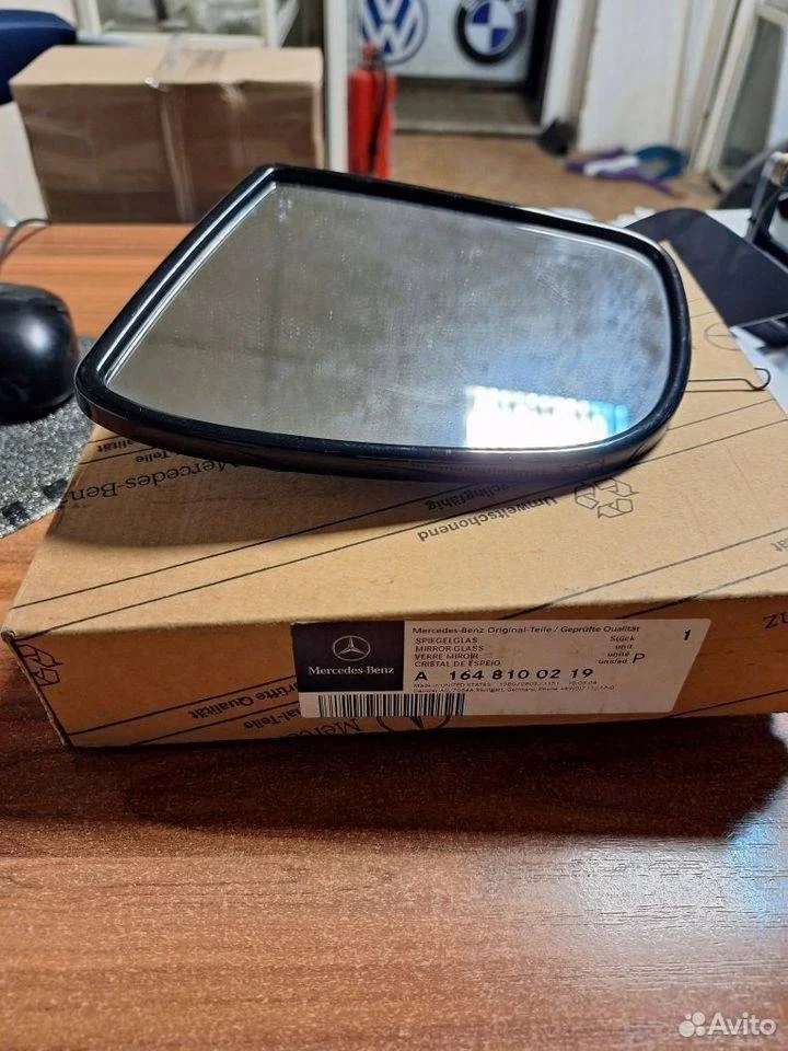 Стекло зеркала правое Mercedes-Benz M-класс W164 рестайлинг (2008—2011)
