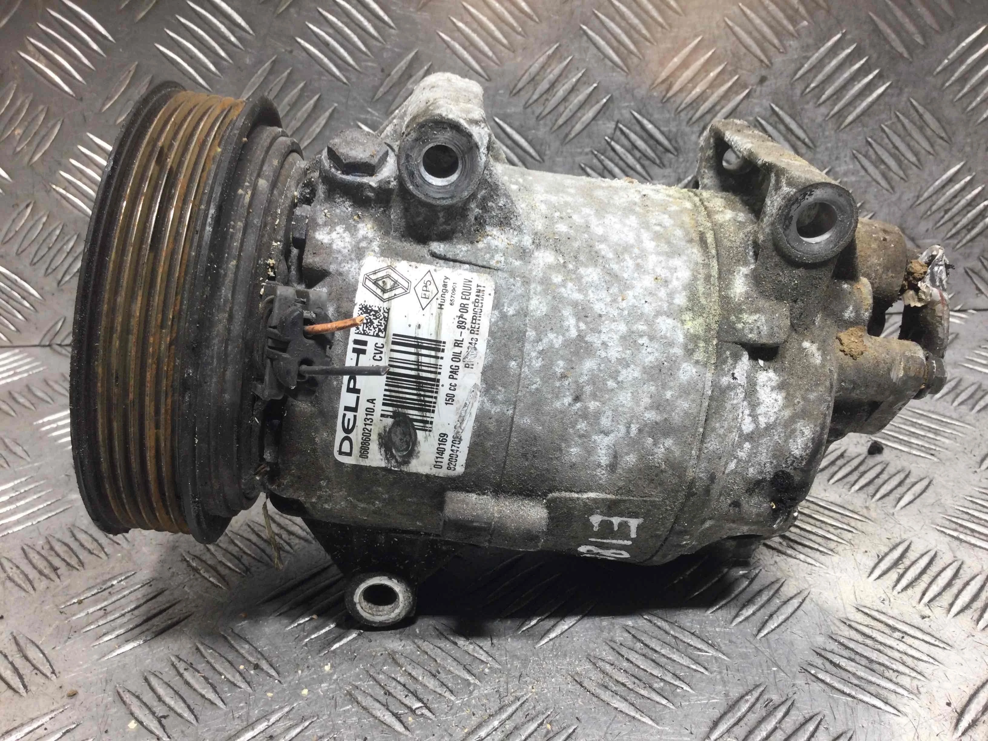 Компрессор кондиционера Renault Megane 2 поколение (2002-2006) бензин 1.6 i Механика Х/б