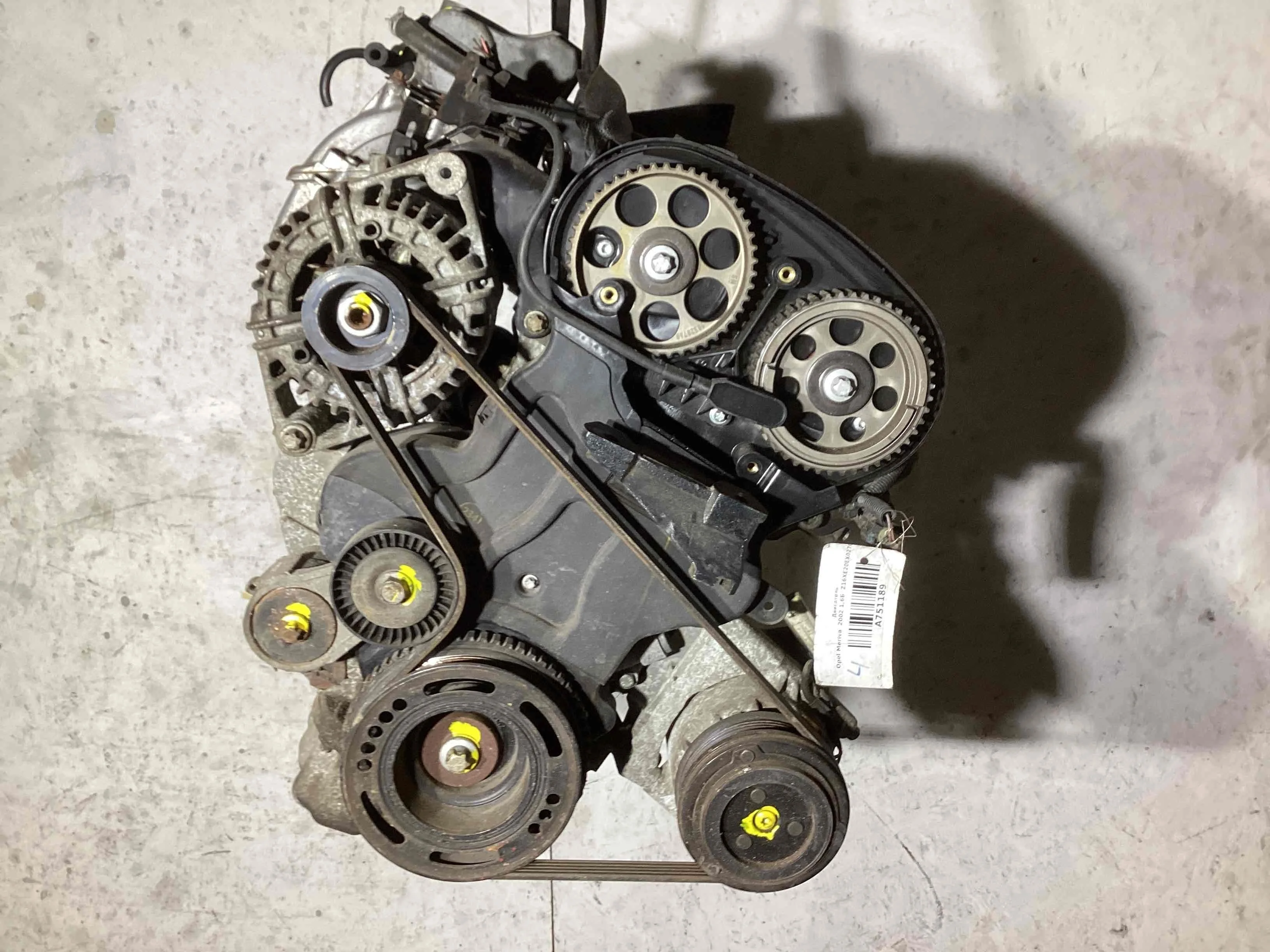 Двигатель Opel Meriva Meriva A 2002-2006 2002 1,6 Бензин МКПП Минивэн.