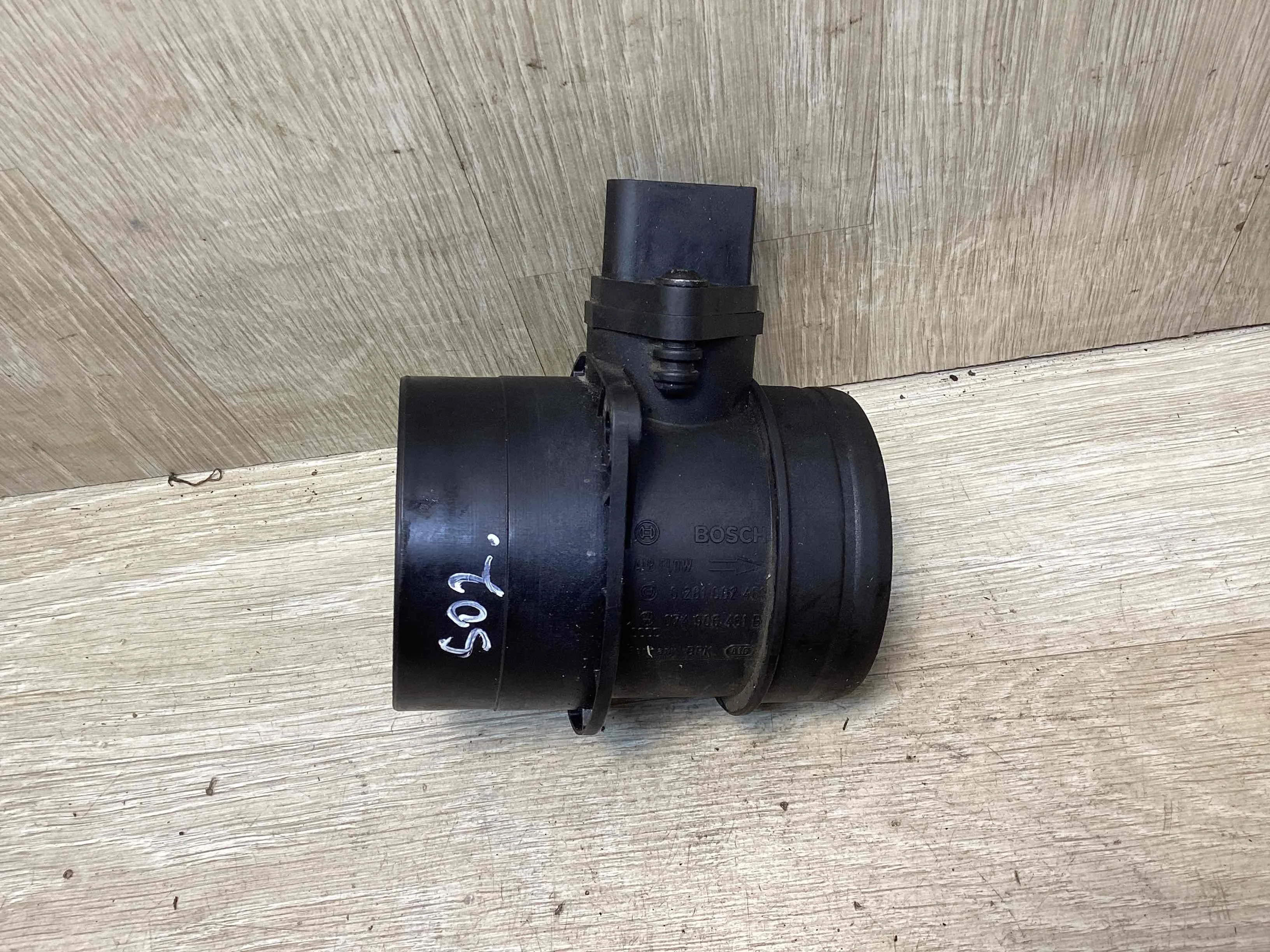 Расходомер воздуха Volkswagen Sharan Sharan I (7M) 2003-2010 2-й рестайлинг 2006 2,0 Дизель МКПП 6ст. Минивэн.