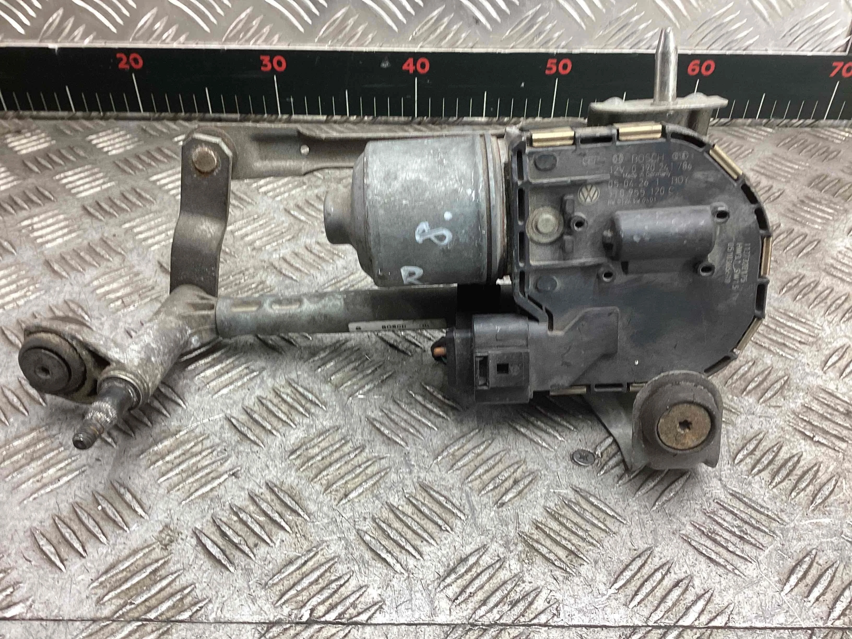 Механизм стеклоочистителя (трапеция дворников) Volkswagen Touran Touran I (1T) 2006-2010 рестайлинг 2007