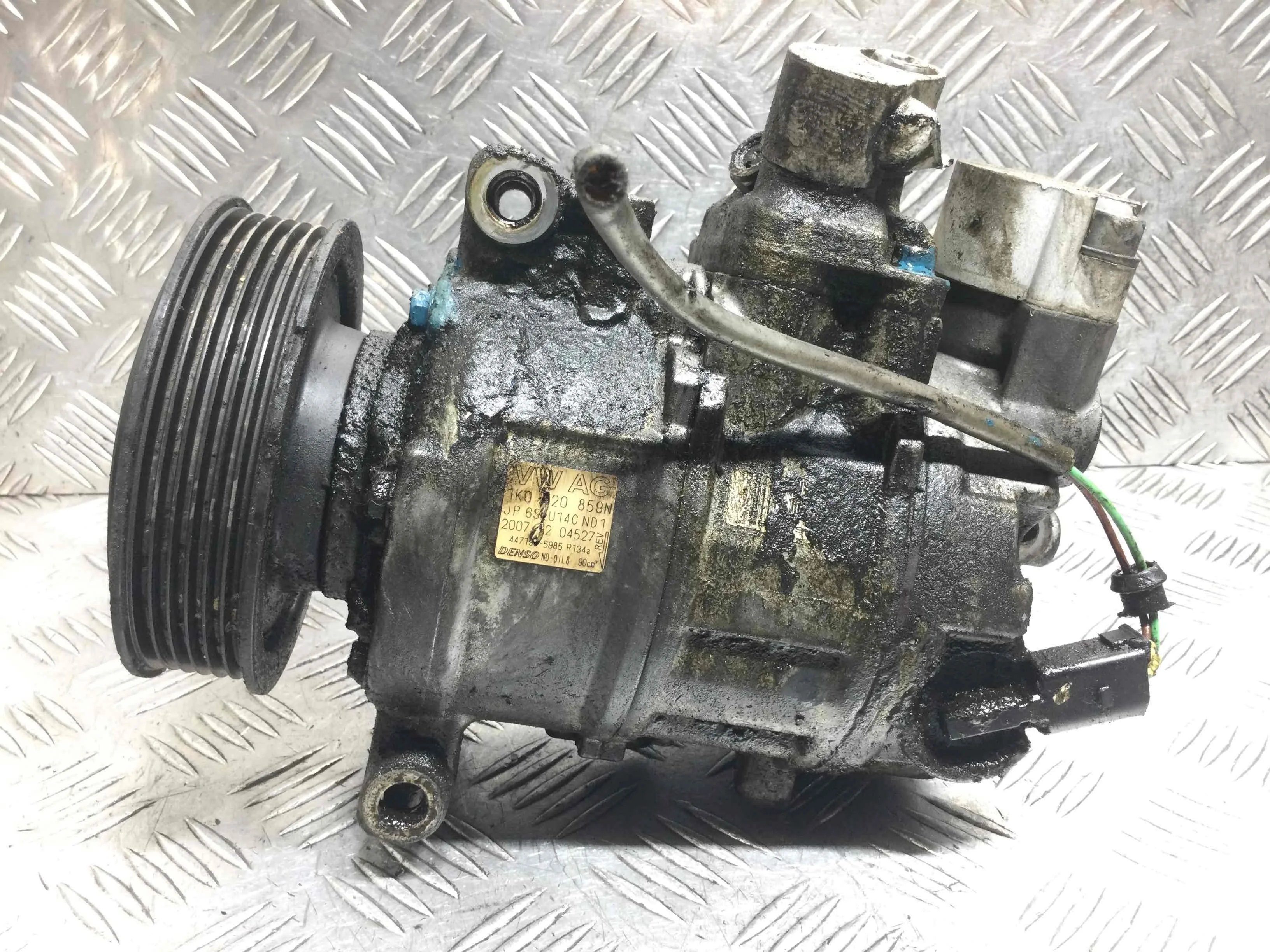 Компрессор кондиционера Volkswagen Golf 6 поколение (2008-2015) бензин 1.4 TFSI Механика Х/б