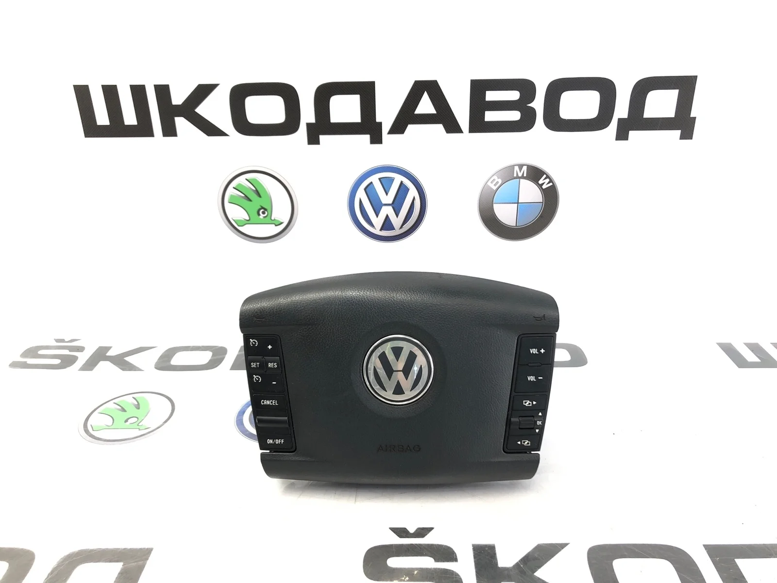 Подушка безопасности водителя Volkswagen Touareg 2007 3D0880203B2K7 1 GP РЕСТАЙЛИНГ 3.0 BKS