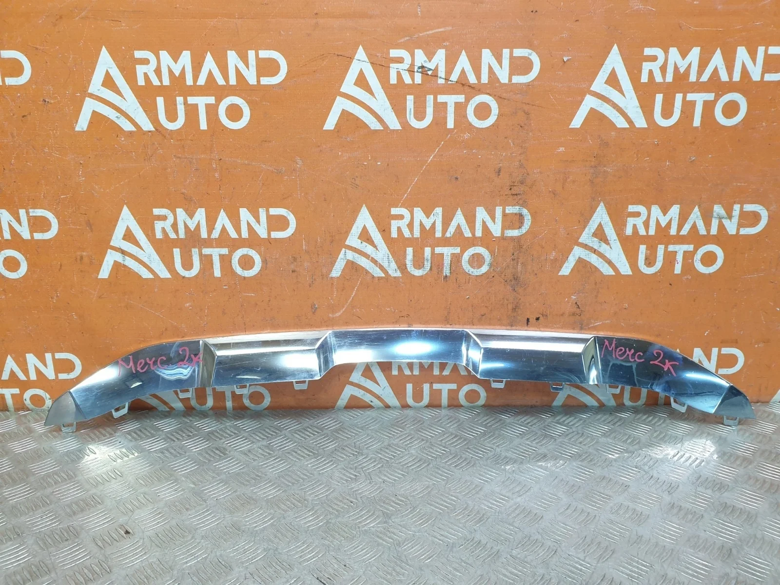 Накладка юбки бампера нижняя Mercedes ML GLE-Class 2015-2018 W166