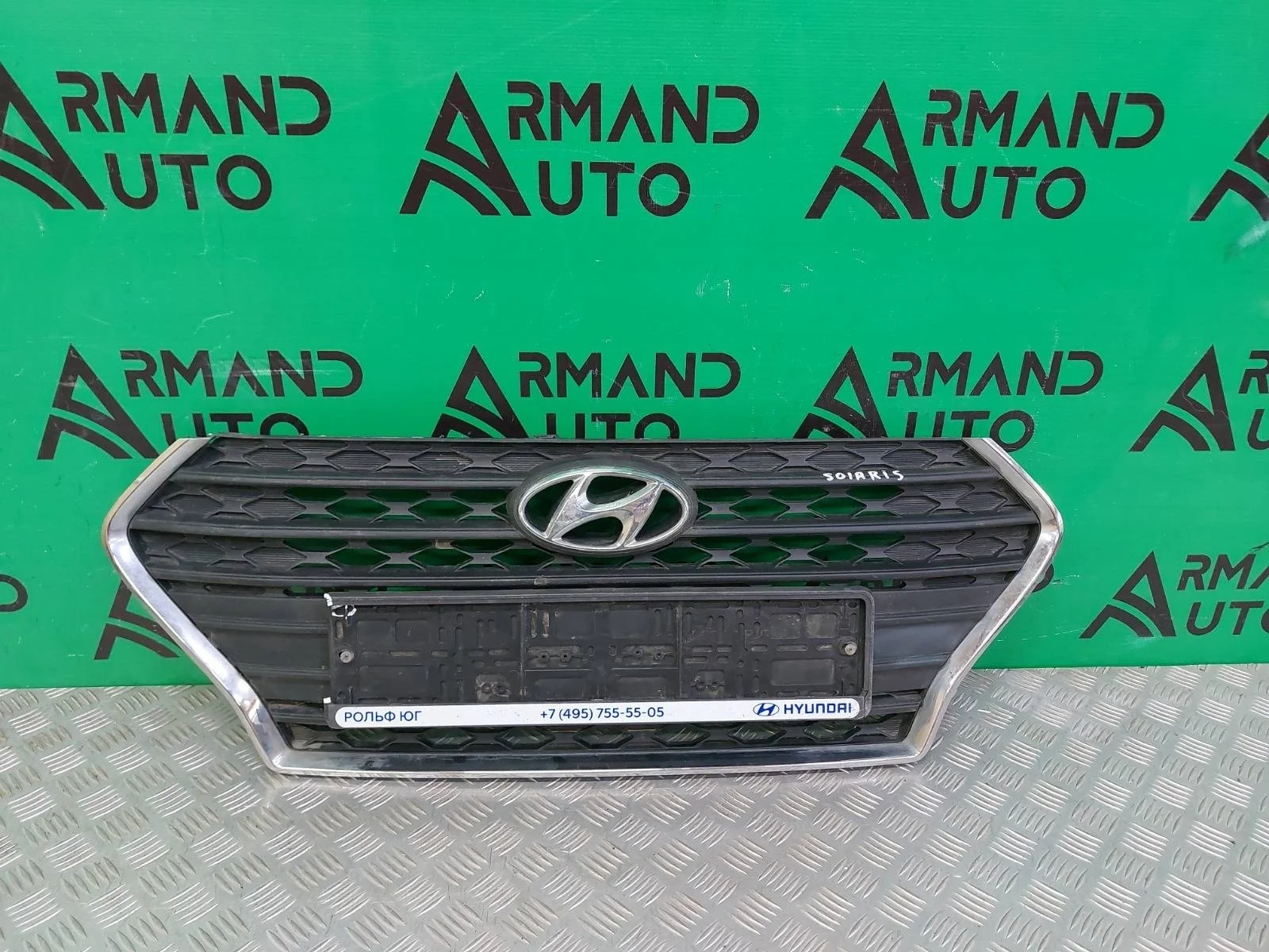 Решетка радиатора Hyundai Solaris 2017-2020