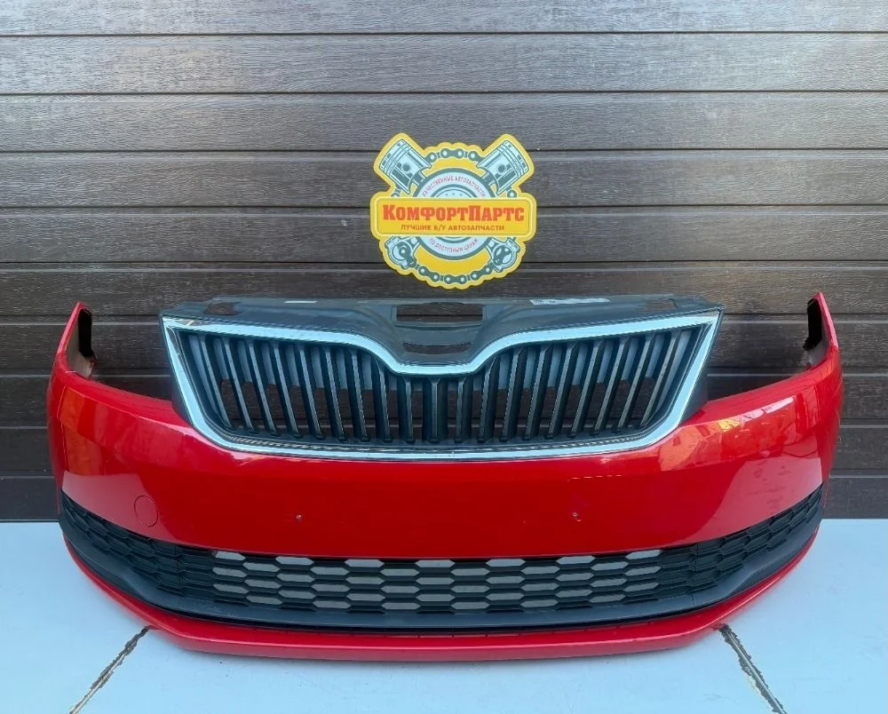 Бампер передний Skoda Rapid I рестайлинг (2017—2020)