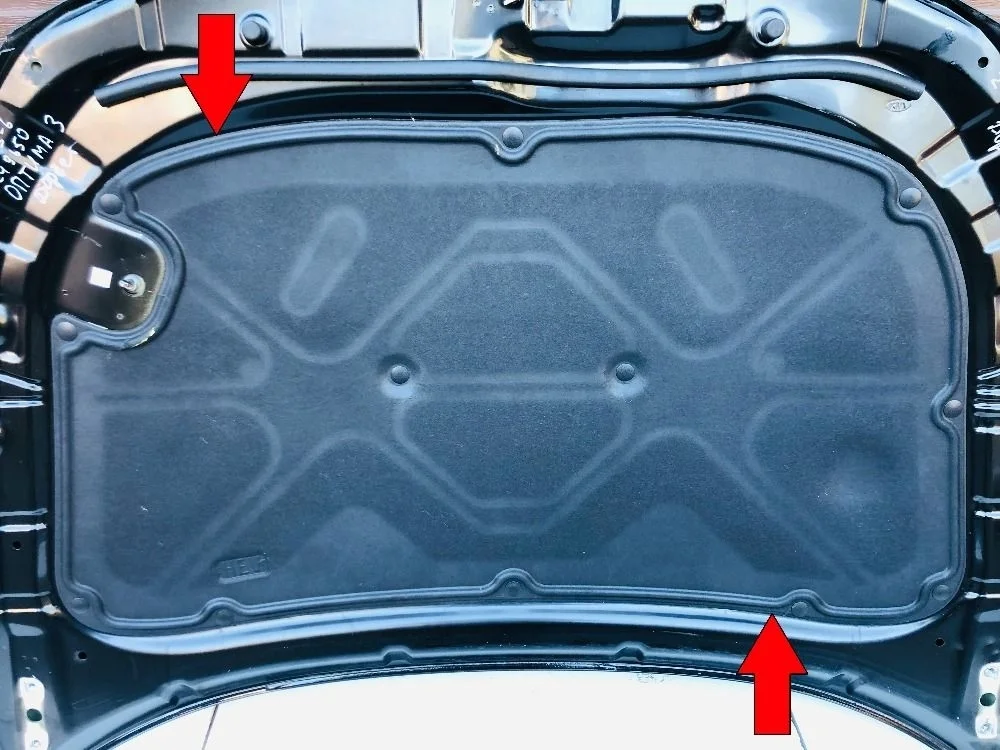 Шумоизоляция утеплитель капота Kia Optima III (2010—2013)