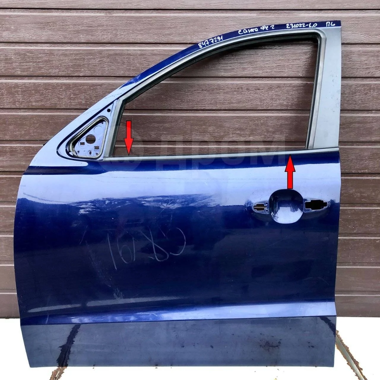 Молдинг под опускное стекло внешний Hyundai Santa Fe II (2005—2010)