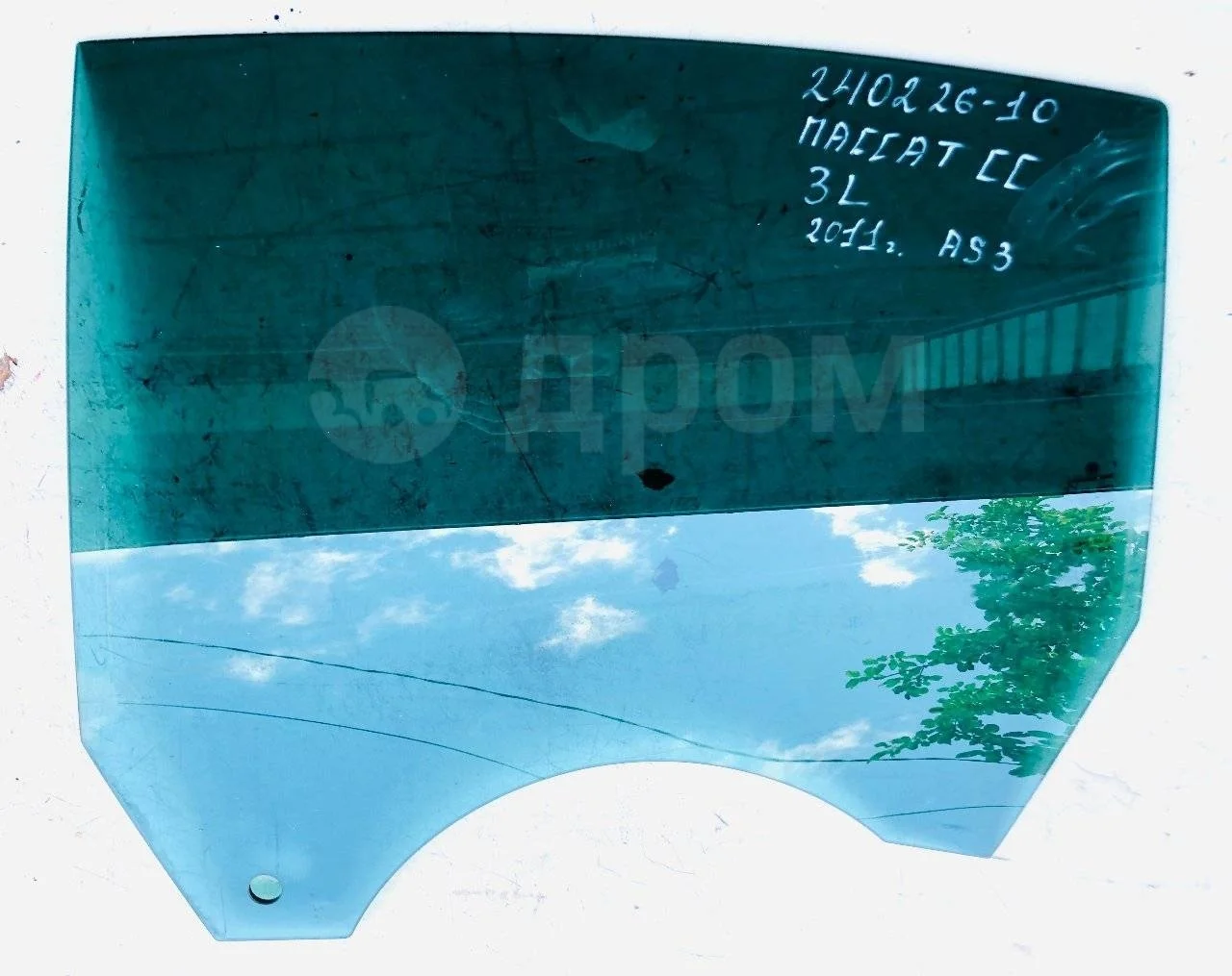 Стекло двери задней левой Volkswagen Passat CC B6 (2008—2012)