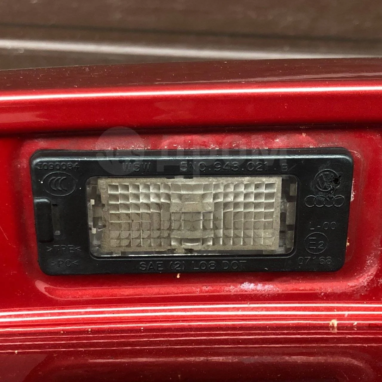 Плафон подсветки номера Skoda Octavia III (2013—2017)