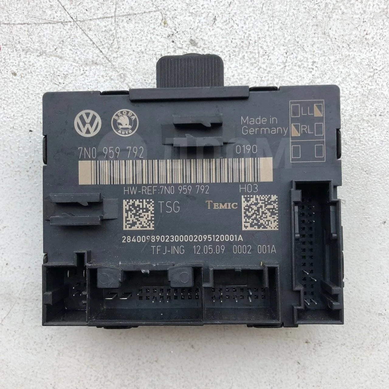 Блок комфорта двери Skoda Superb II (2008—2013)