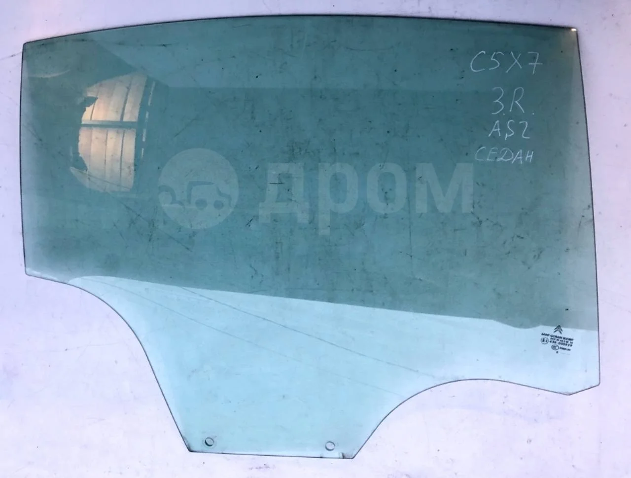 Стекло двери задней правой Citroen C5 II (2008—2017)