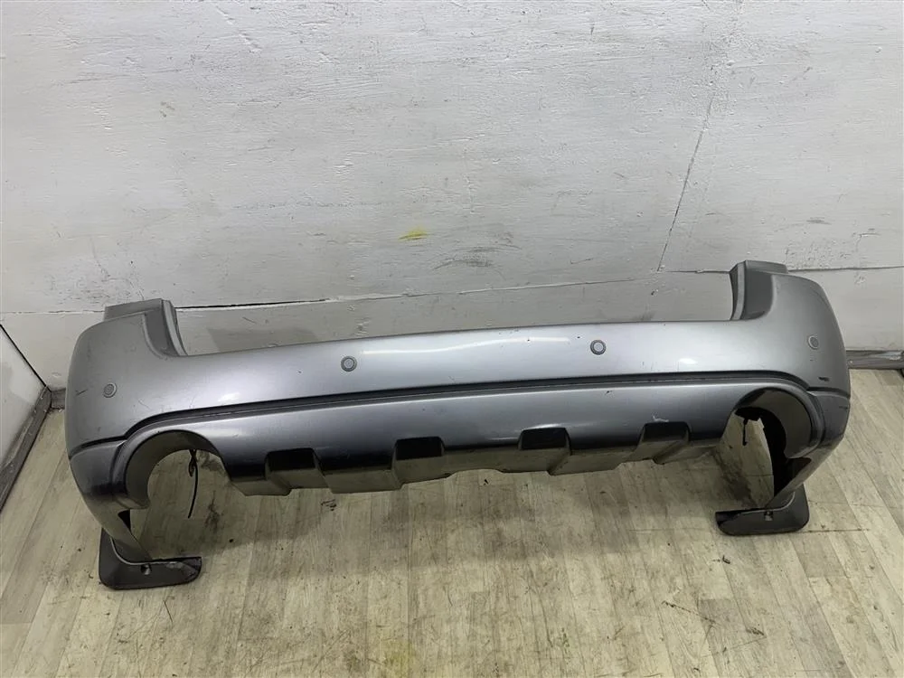 Бампер REAR OBK в сборе c брызговиками + парктроники серебро