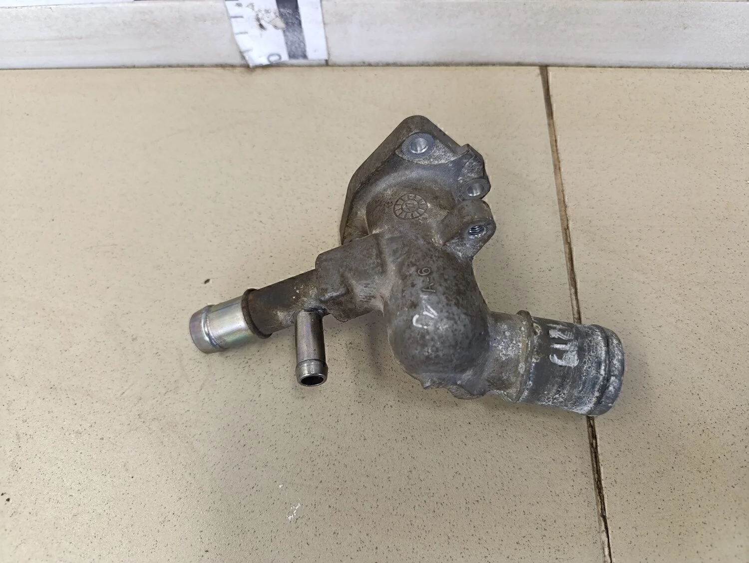 Фланец двигателя системы охлаждения Solaris 2010-2017