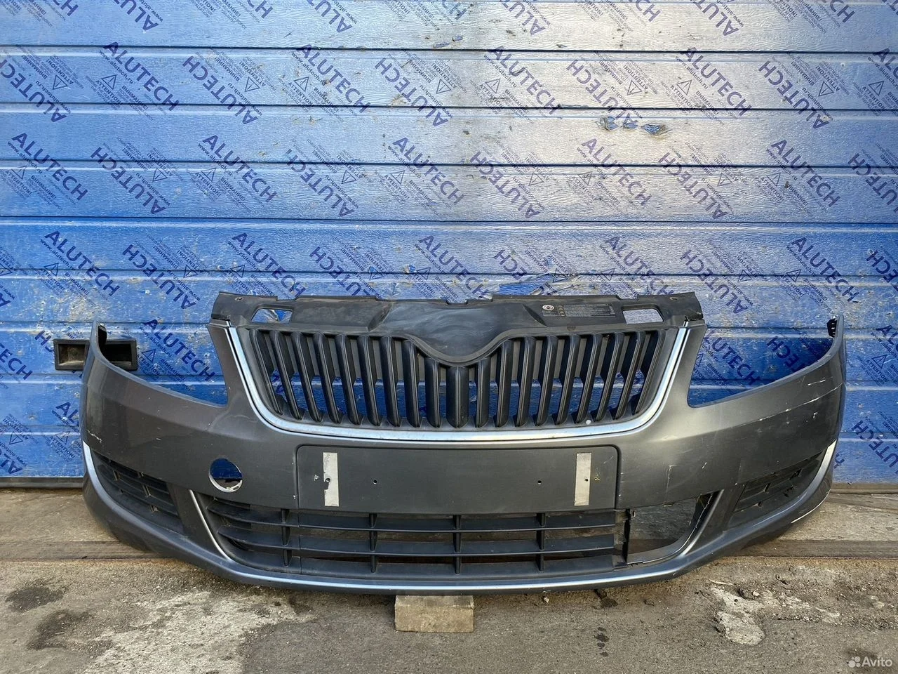 Бампер передний skoda fabia 2 рестайлинг