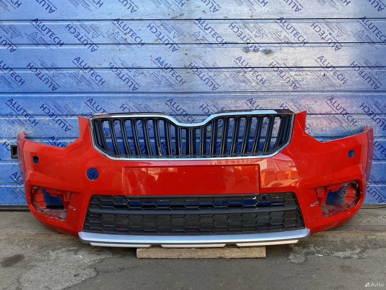 Бампер передний skoda yeti рестайлинг