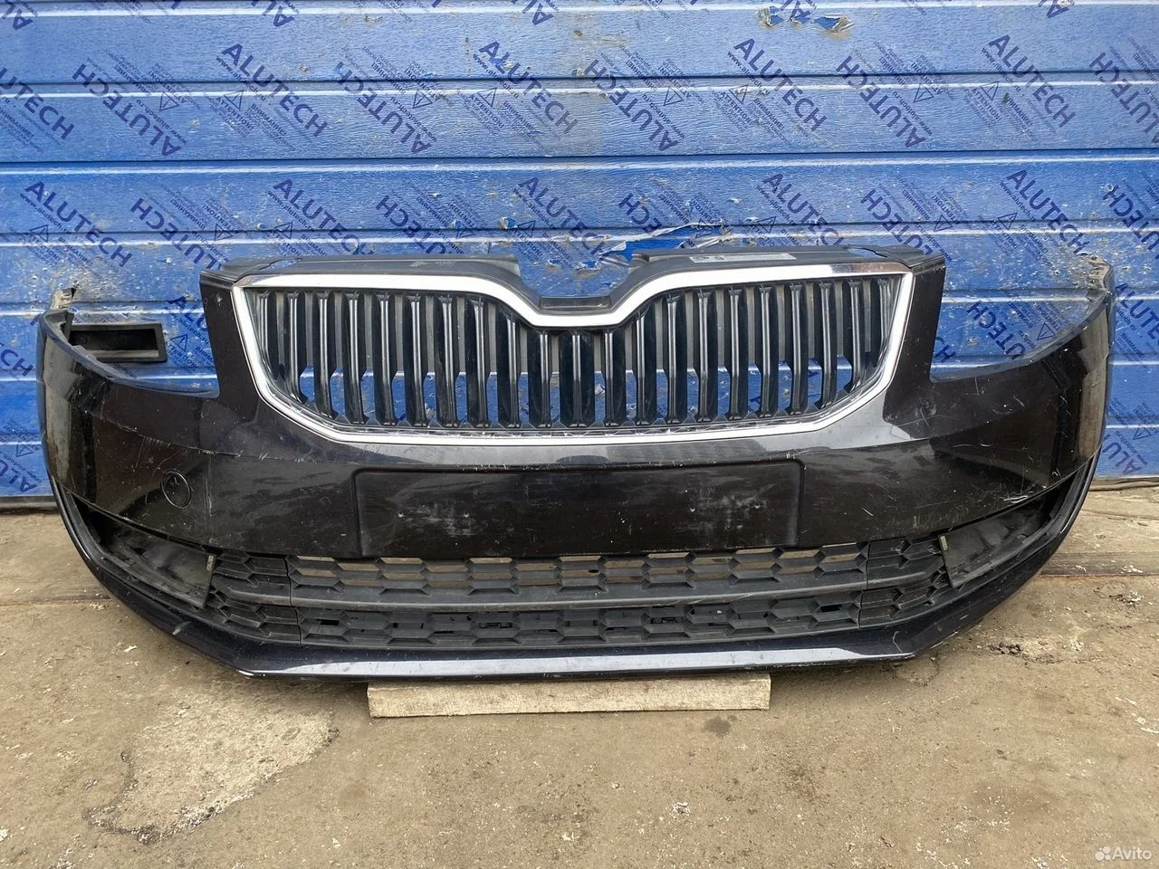 Бампер передний skoda octavia a7
