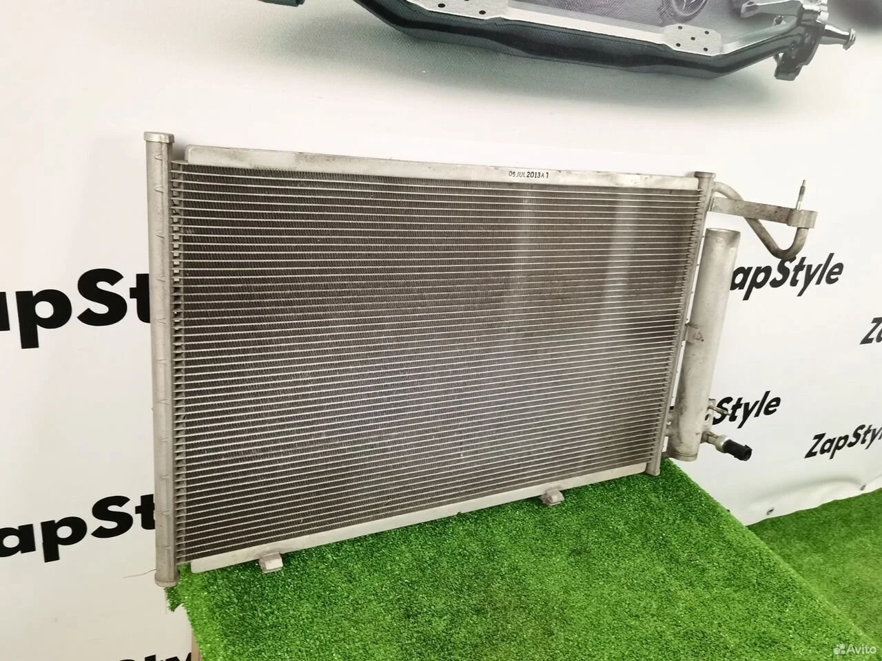 Радиатор кондиционера (конденсер) ford fiesta мк6