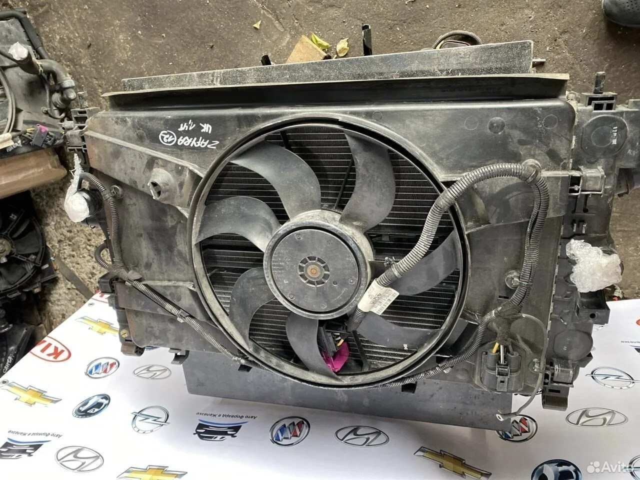 Кассета радиаторов опель зафира с 1,4 турбо мкпп