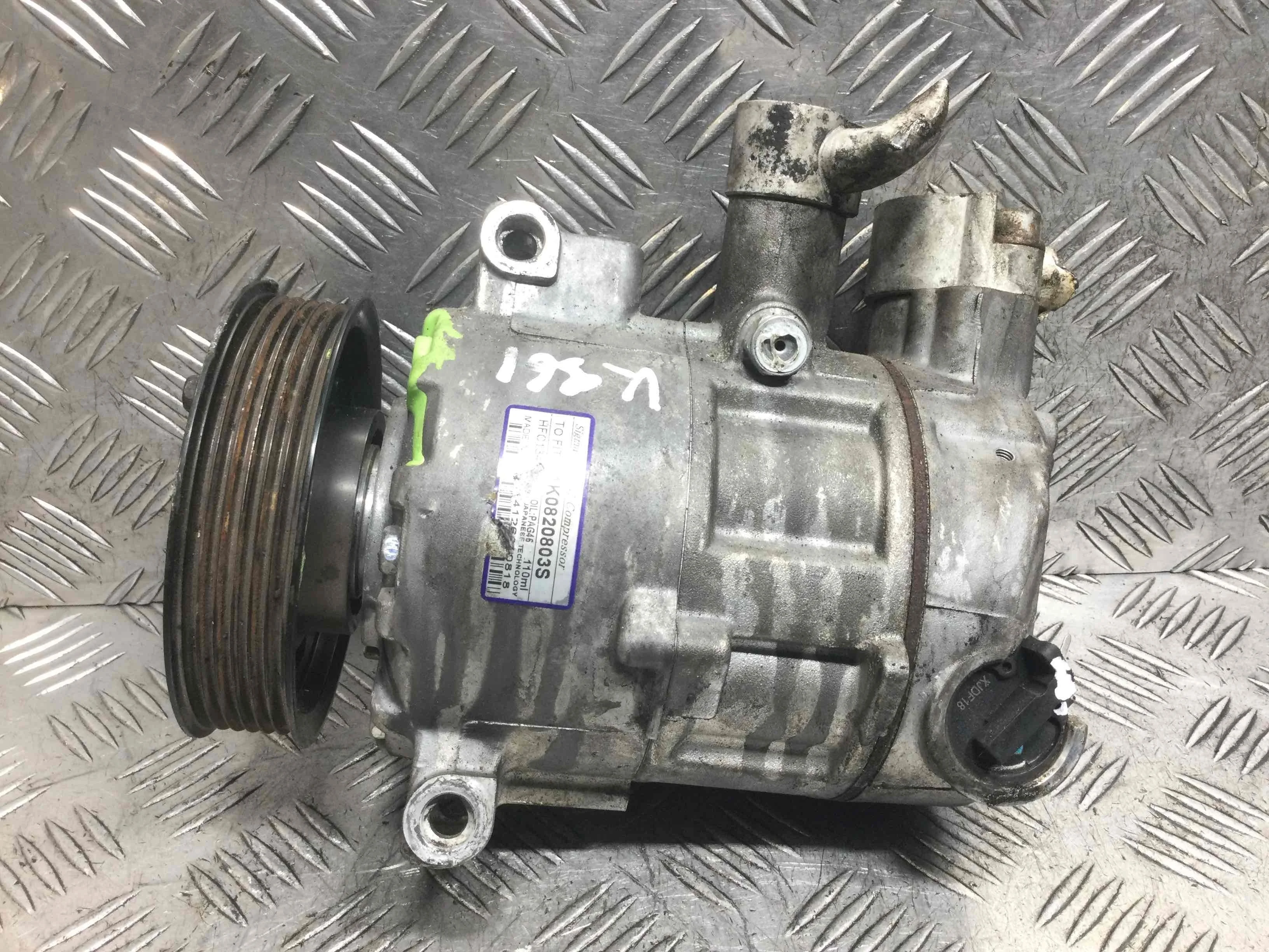 Компрессор кондиционера Volkswagen Touran 1 поколение [рестайлинг] (2006-2010) бензин 1.4 i DSG Минивэн