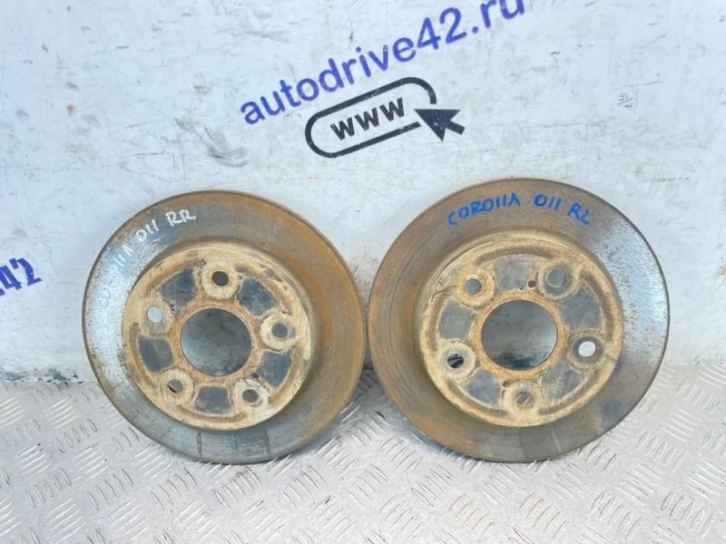 диски тормозные toyota corolla 2008 ZZE150L 4ZZFE