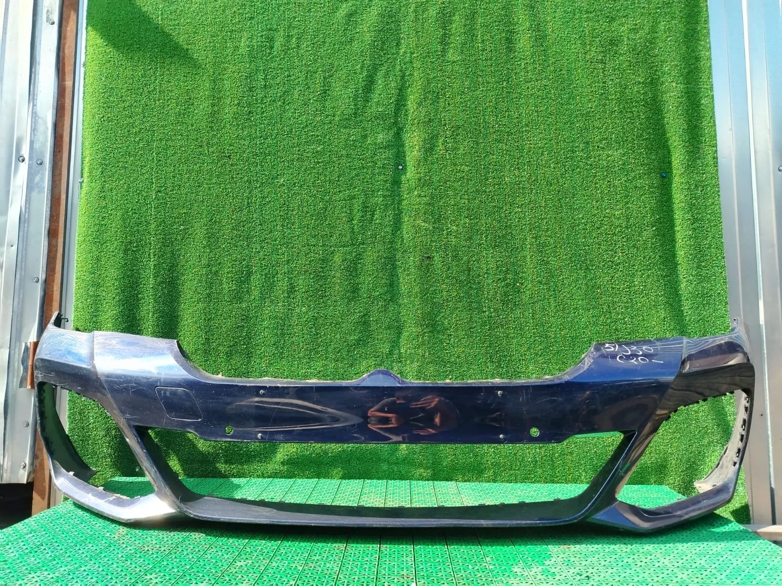 Бампер BMW 5-SERIE G30/G31 F90 М ПАКЕТ 2017- передний синий б/у