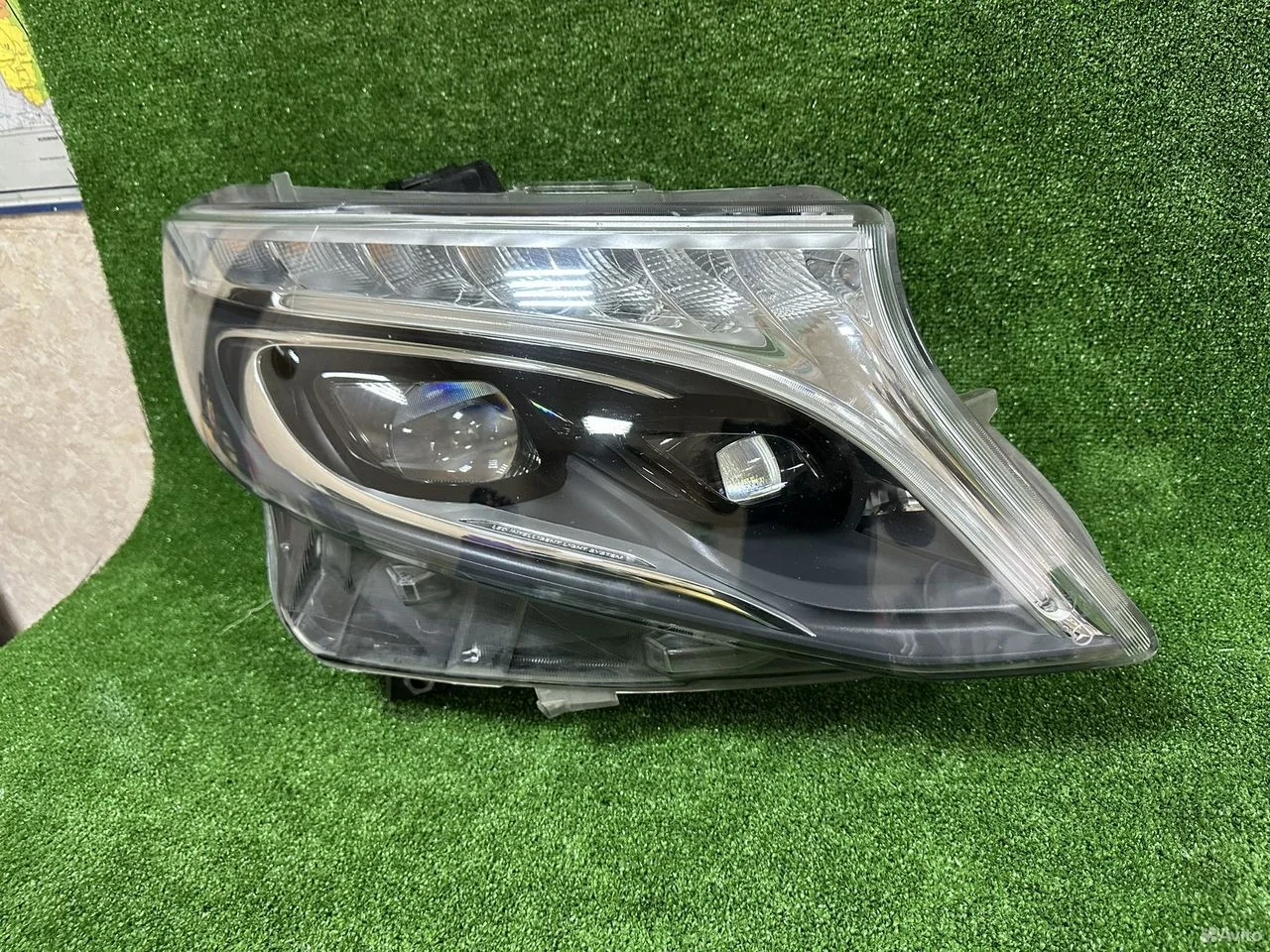 Фара правая mercedes w447 левый руль в сборе