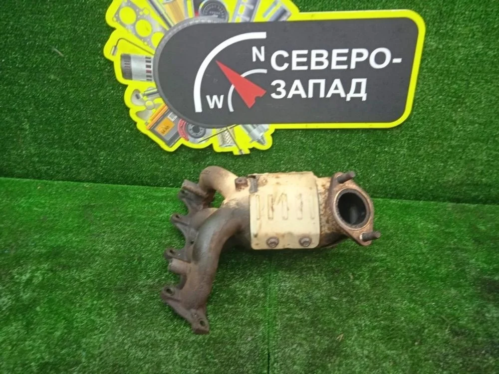 Коллектор выпускной с катализатором Hyundai Solaris 2012 285102BWA0 RB G4FA