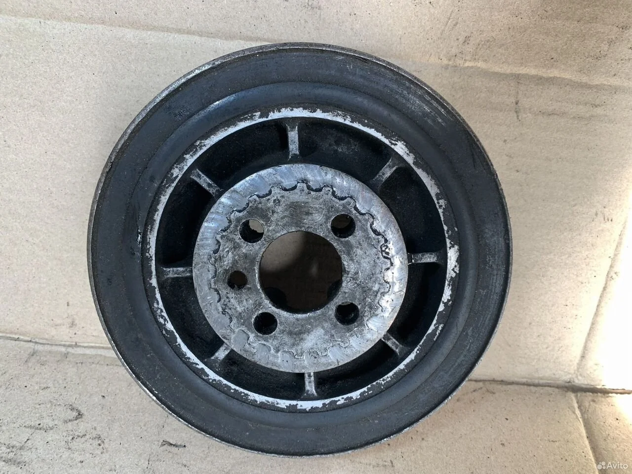 Шкив (демпфер) коленвала 1.9 abl дизель vw t4